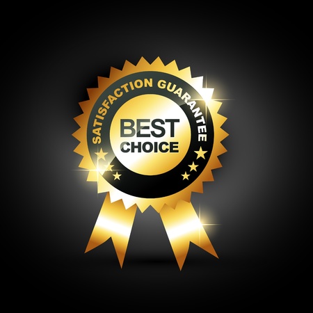 stylish blue best choice label signのイラスト素材