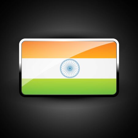 indian flag icon designのイラスト素材
