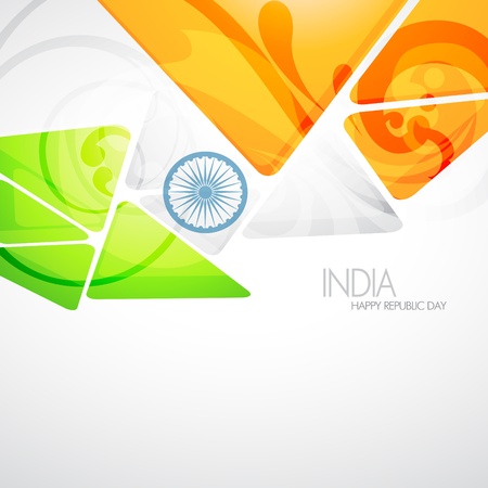 creative indian flag designのイラスト素材