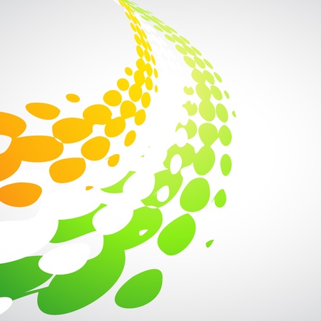 tricolor wave design illustrationのイラスト素材