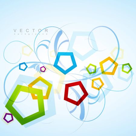 stylish abstract shape artwork designのイラスト素材