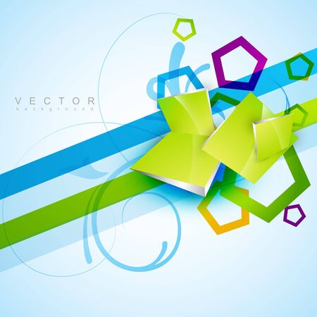 abstract shape design illustrationのイラスト素材