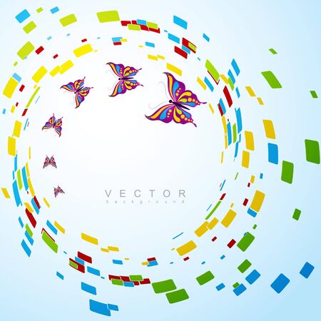 beautiful creative butterfly background with space for your textのイラスト素材