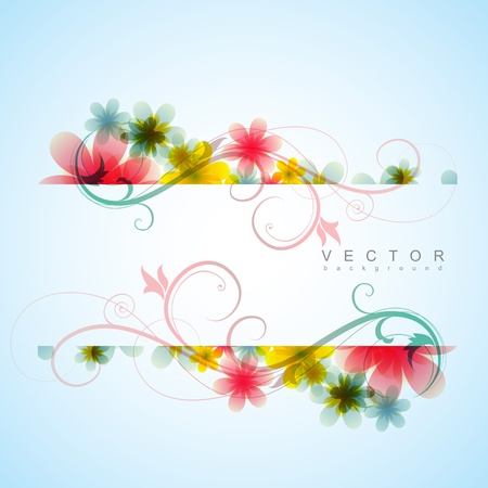 stylish flower background with space for your textのイラスト素材