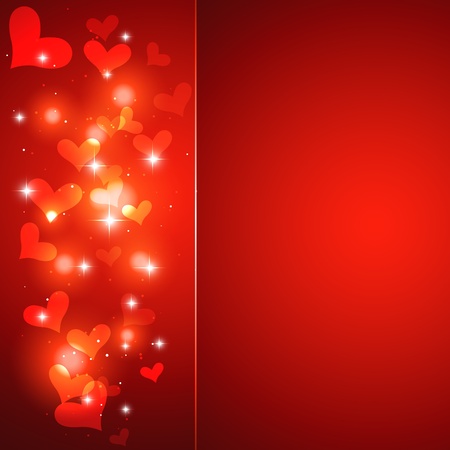 shiny heart background design artworkのイラスト素材