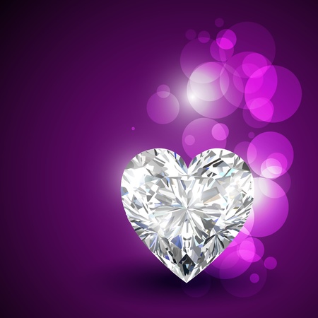 beautiful valentine diamond shape heartsのイラスト素材