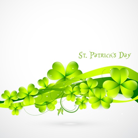stylish green st patrick's day illustrationのイラスト素材