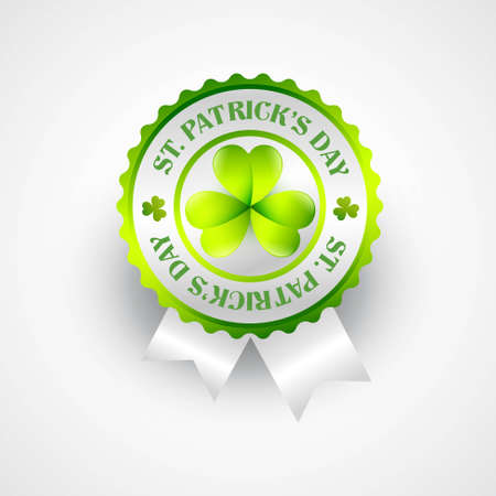 saint patrick's day stamp labelのイラスト素材