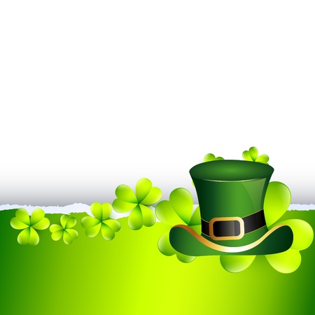 beautiful st patrick's day illustration with hatのイラスト素材