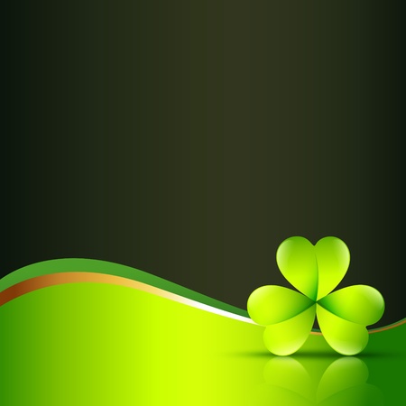 clover leaf with space for your textのイラスト素材