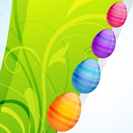 colorful easter egg with space for your textのイラスト素材
