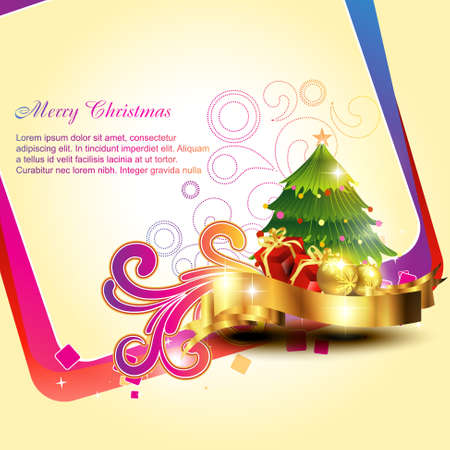 beautiful artistic christmas bakground design illustrationのイラスト素材