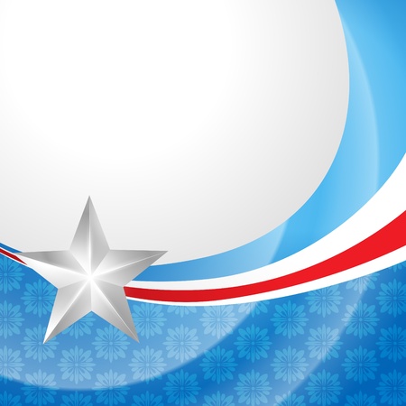 stylish american independence day designのイラスト素材