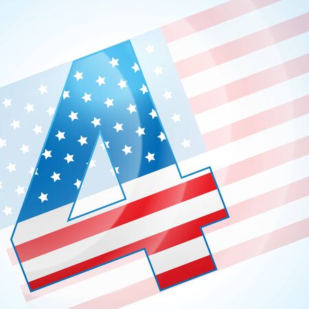 4th july american independence day のイラスト素材
