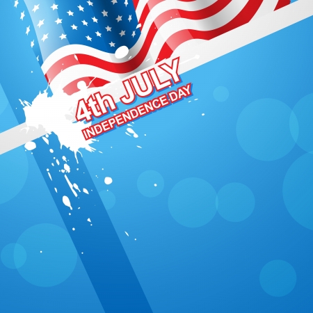 stylish american independence day designのイラスト素材