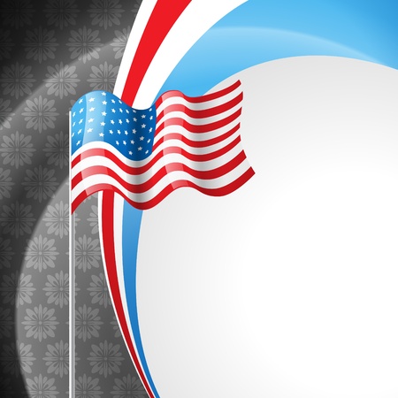american flag design illustrationのイラスト素材