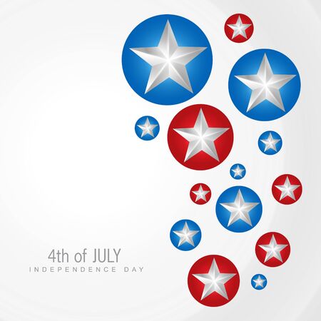 4th of july american independence day vectorのイラスト素材