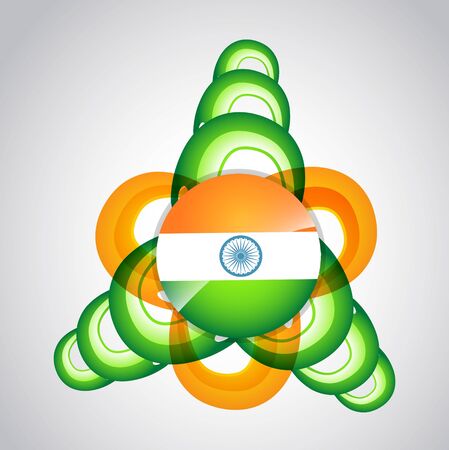 indian vector flag design artのイラスト素材
