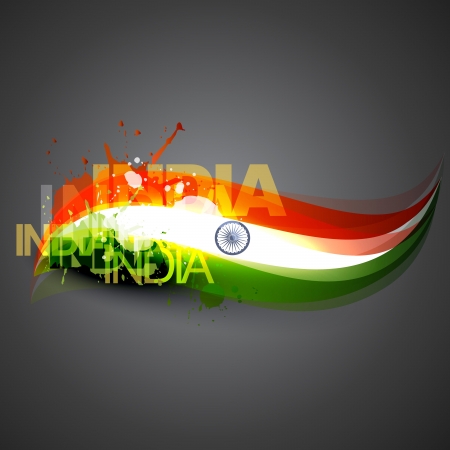 indian flag vector background designのイラスト素材