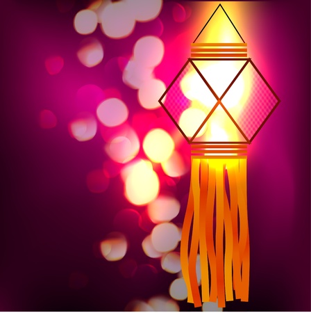 diwali lamp design illustrationのイラスト素材