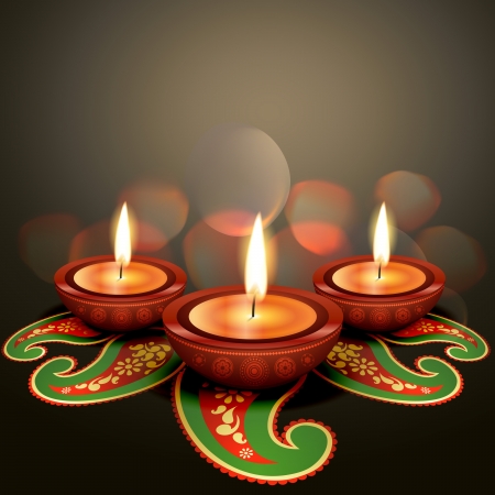 indian festival diwali vector backgroundのイラスト素材