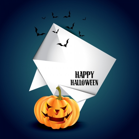 vector halloween pumpkin with space for your textのイラスト素材