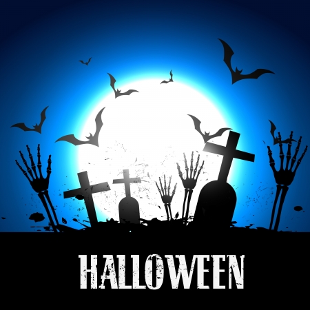 vector scary halloween background designのイラスト素材