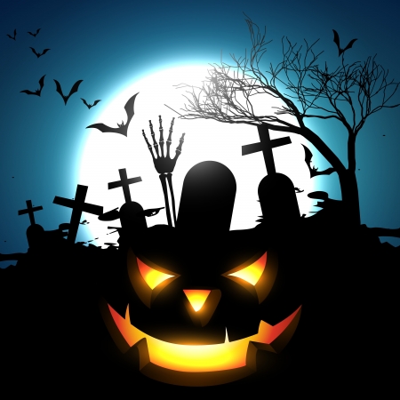 halloween vector design background illustrationのイラスト素材