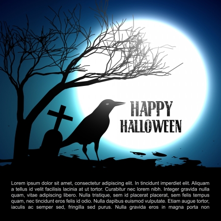 vector halloween design with space for your textのイラスト素材