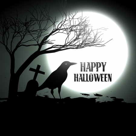 halloween vector design background illustrationのイラスト素材