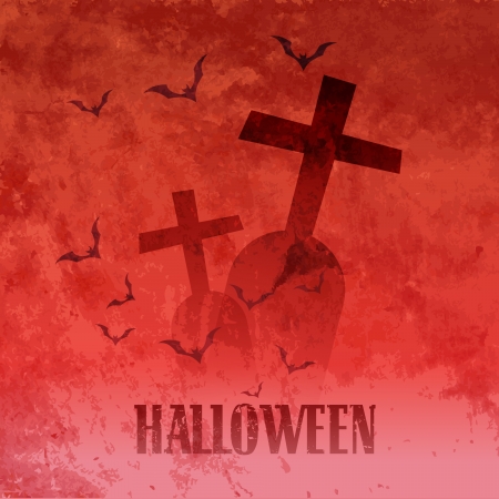 vector scary halloween design with space for your textのイラスト素材