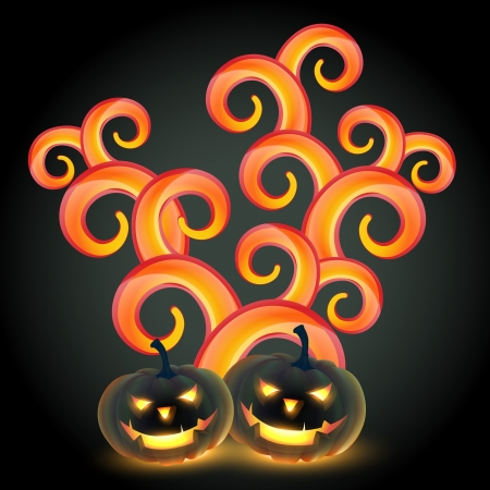 vector creative halloween design illustrationのイラスト素材