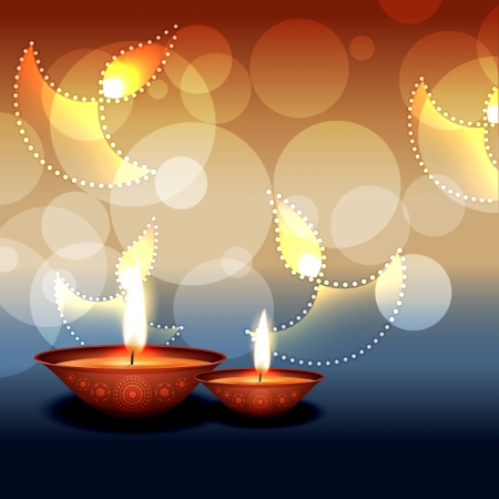stylish vector diwali background designのイラスト素材