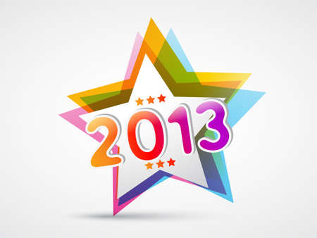 vector creative colorful happy new year designのイラスト素材