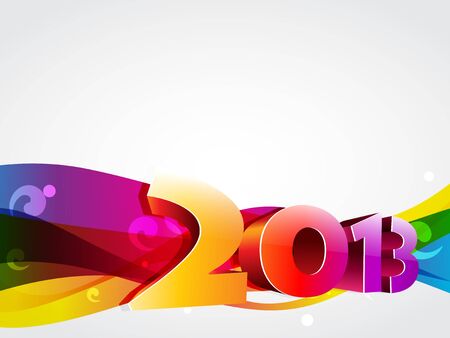 vector creative coloful happy new year designのイラスト素材