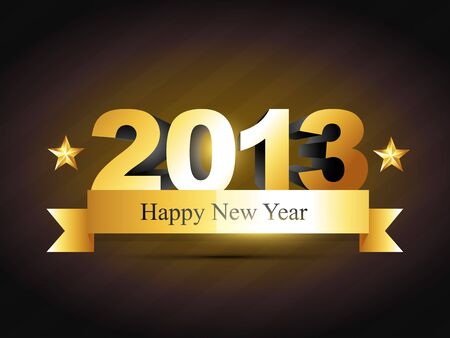 vector creative happy new year label designのイラスト素材