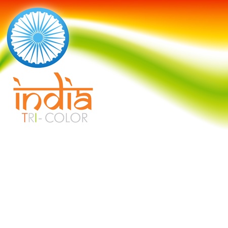vector indian flag design backgroundのイラスト素材