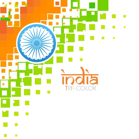 vector artistic indian flag designのイラスト素材