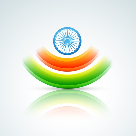 stylish indian flag vector designのイラスト素材
