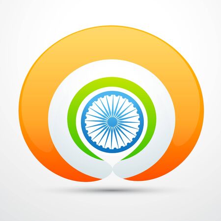 stylish indian flag vector designのイラスト素材