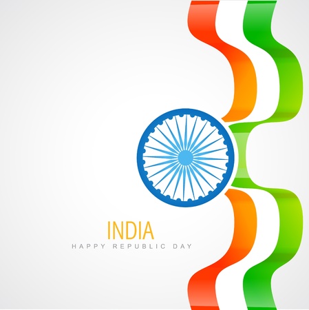 creative indian flag design illustration backgroundのイラスト素材