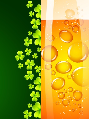 vector saint patrick's day design illustration with beerのイラスト素材