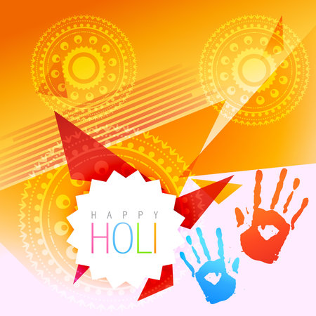 beautiful holi festival background with space for your textのイラスト素材