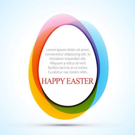 colorful easter eggs design illustrationのイラスト素材