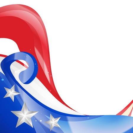 stylish vector independence day designのイラスト素材