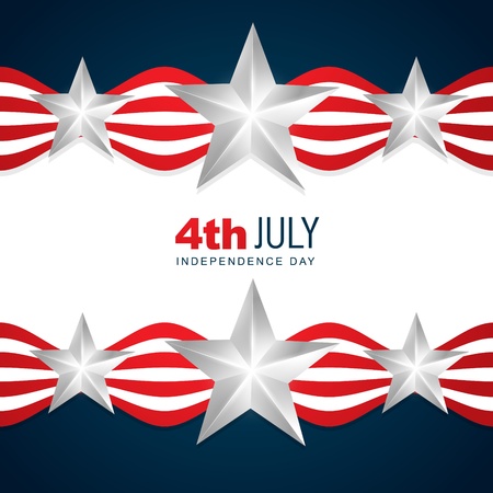beautiful background of american independence dayのイラスト素材