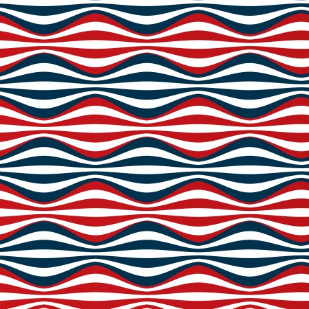 vector seamless pattern of red blue stripesのイラスト素材