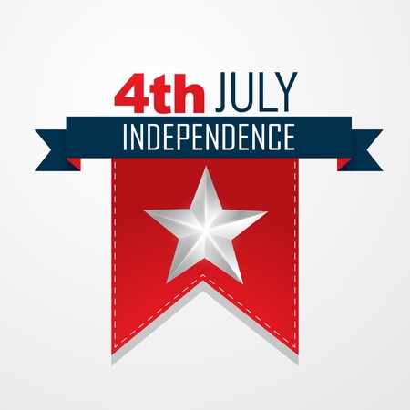4th of july american independence day backgroundのイラスト素材