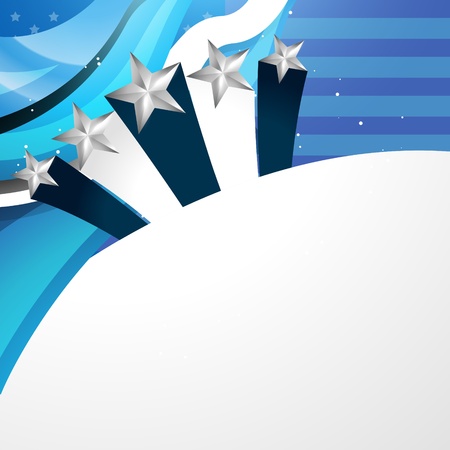 vector american independence day background illustrationのイラスト素材
