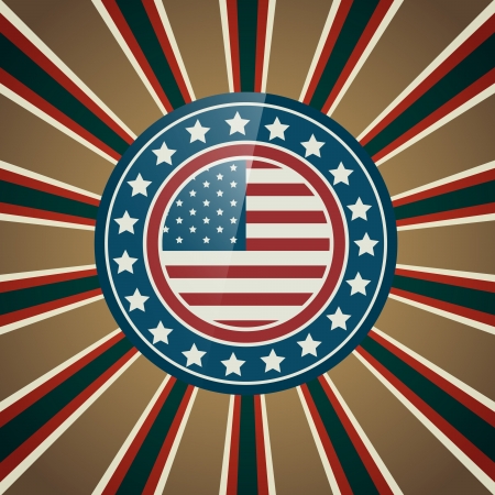 vector 4th of july american independence dayのイラスト素材